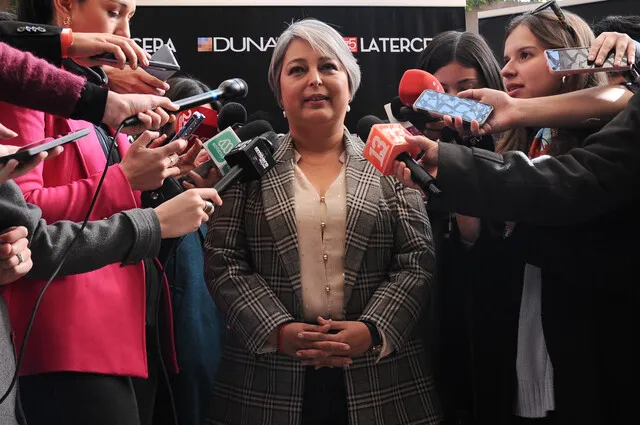 Jeannette Jara 📷 VICTOR HUENANTE / AGENCIAUNO