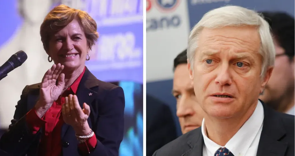 Evelyn Matthei  y  José Antonio Kast