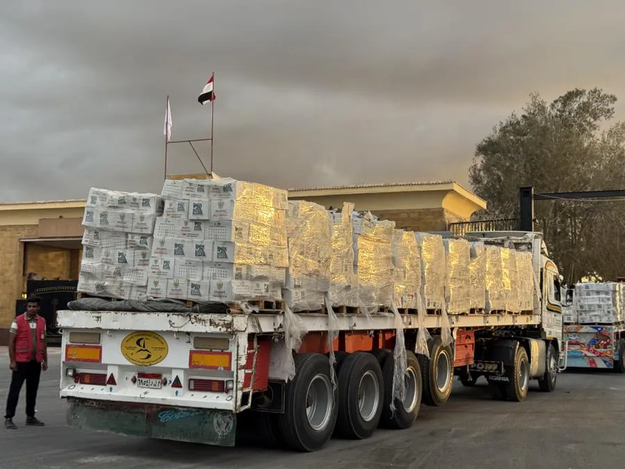 Ayuda Humanitaria en Gaza Xinhua/Ali Mostafa)