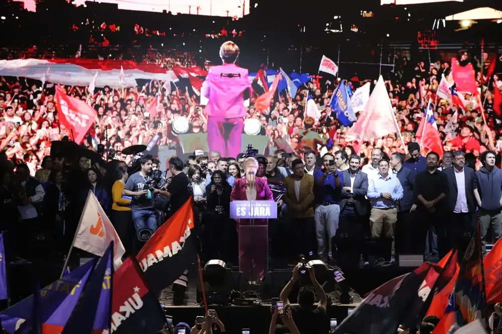 Cierre Campaña Jeannette Jara Fotógrafo Cristian Daniel González Henríquez para The Times en Español