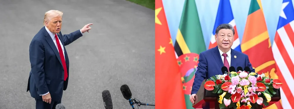 Donald Trump y Xi Jinping Agencia Xinhua