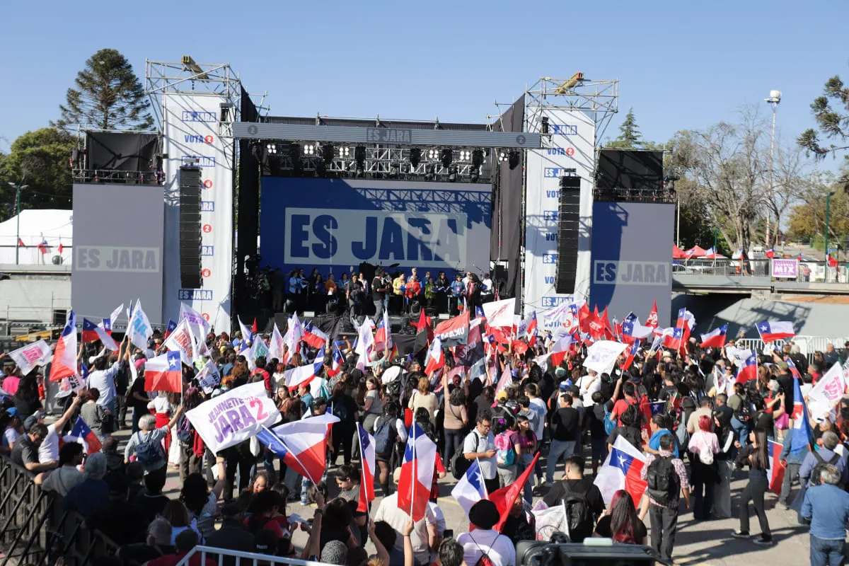 Cierre Campaña Jeannette Jara  Fotógrafo Cristian Daniel González Henríquez para The Times en Español