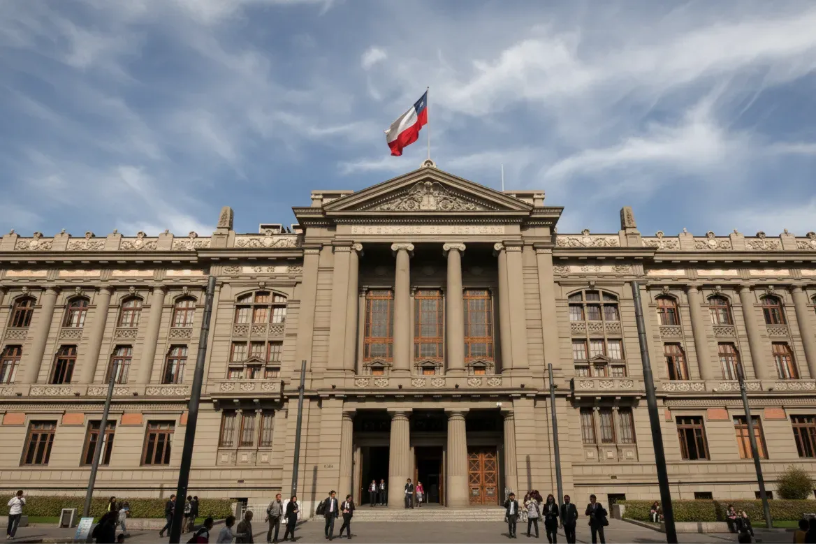 Palacio de tribunales The Times en Español Creado con IA