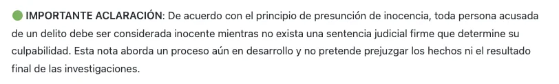 Presunción de Inocencia