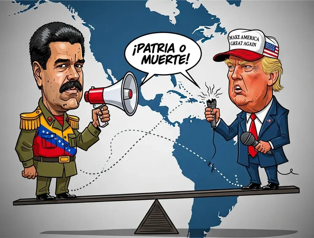 Nicolas Maduro y Donal Trump Generado con IA