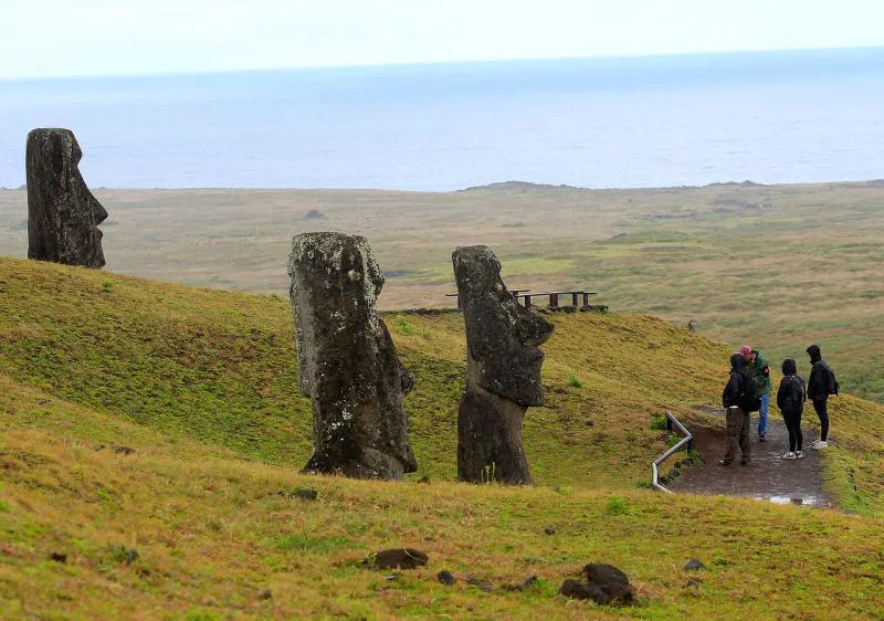 Rapa Nui moáis Agencia Uno