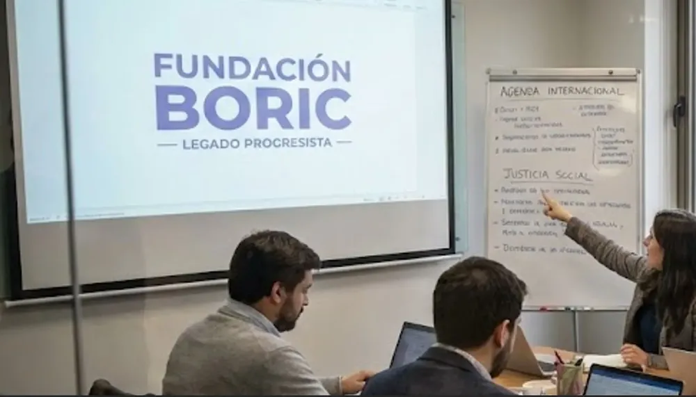 Fundación Boric Imagen crea con IA The Times en Español 