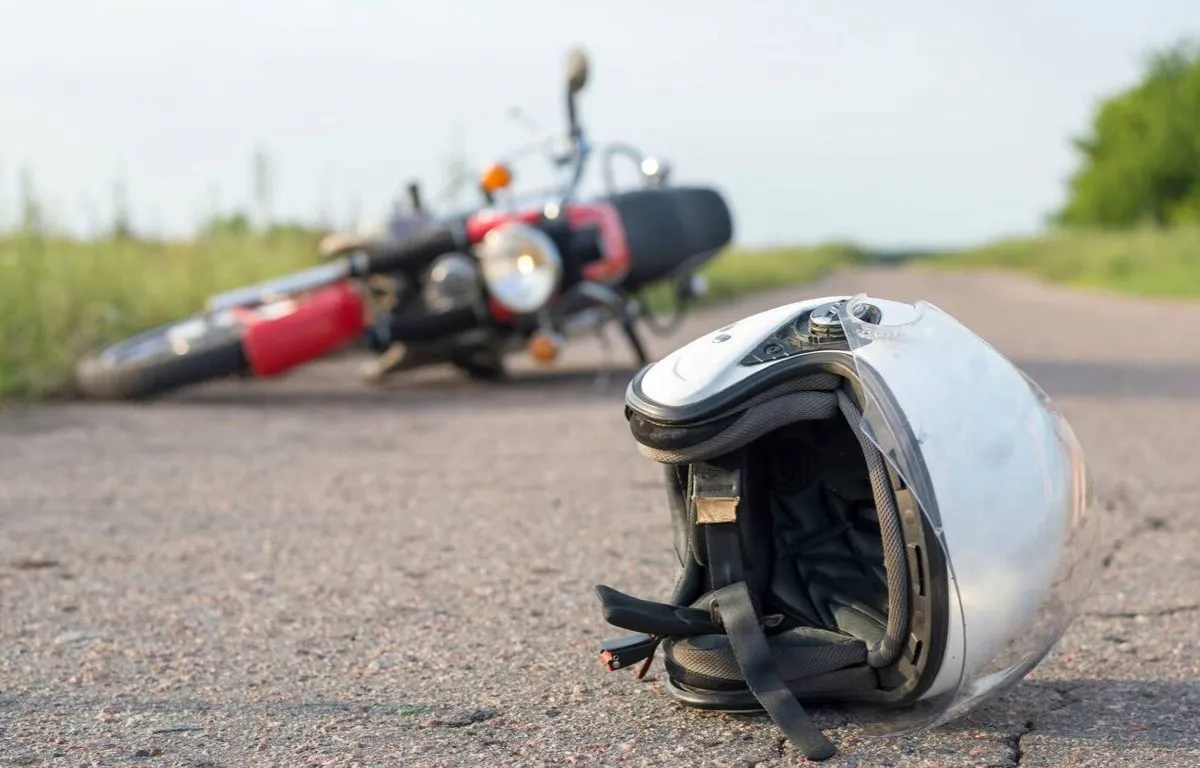 Accidente en moto