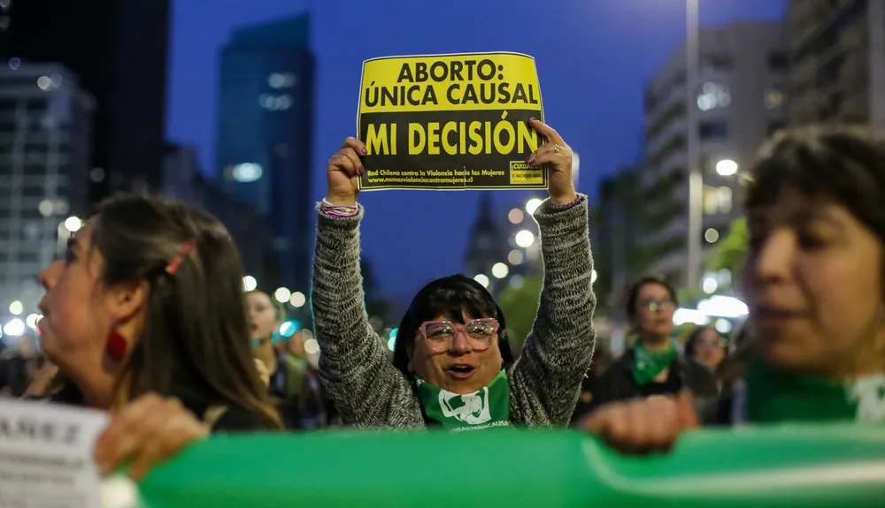 Aborto libre en Chile 📷 Agencia Uno
